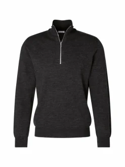 Seidensticker Pullover & Strickjacken<Herren Quarter Zip - Uni melange uni