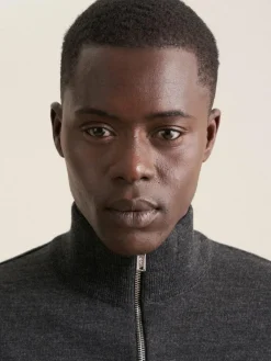 Seidensticker Pullover & Strickjacken<Herren Quarter Zip - Uni melange uni