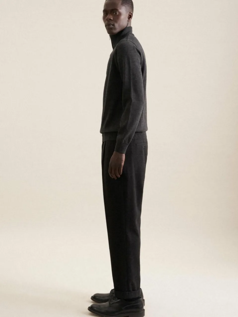 Seidensticker Pullover & Strickjacken<Herren Quarter Zip - Uni melange uni