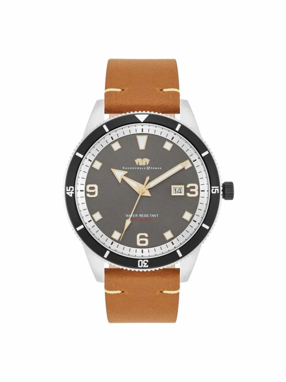 Rhodenwald & Söhne Uhren<Herren Quarzuhr - Vintage II silber uni