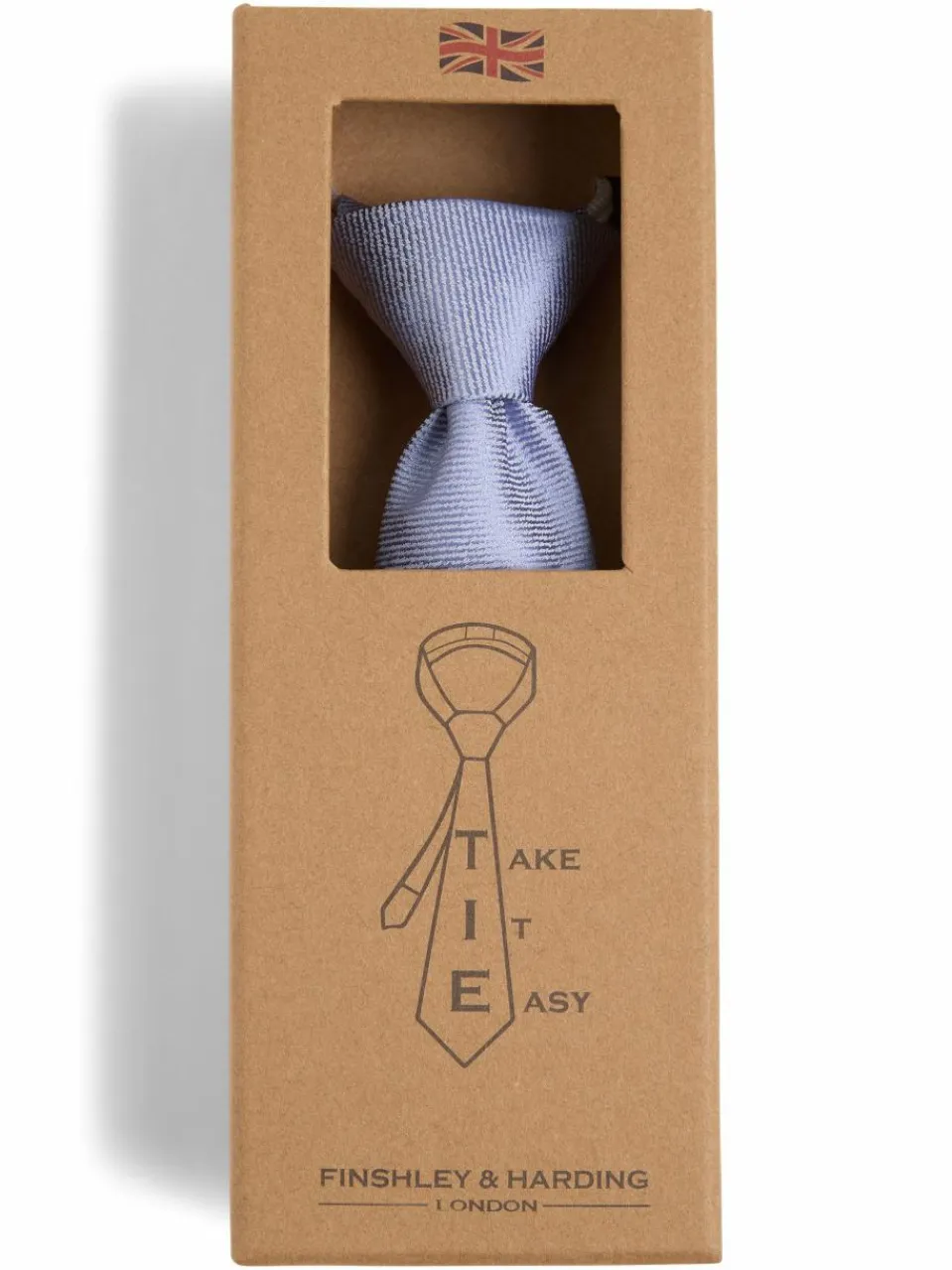 Herren Finshley & Harding London Krawatten & Fliegen>Herren Reißverschluss-Krawatte aus Seide