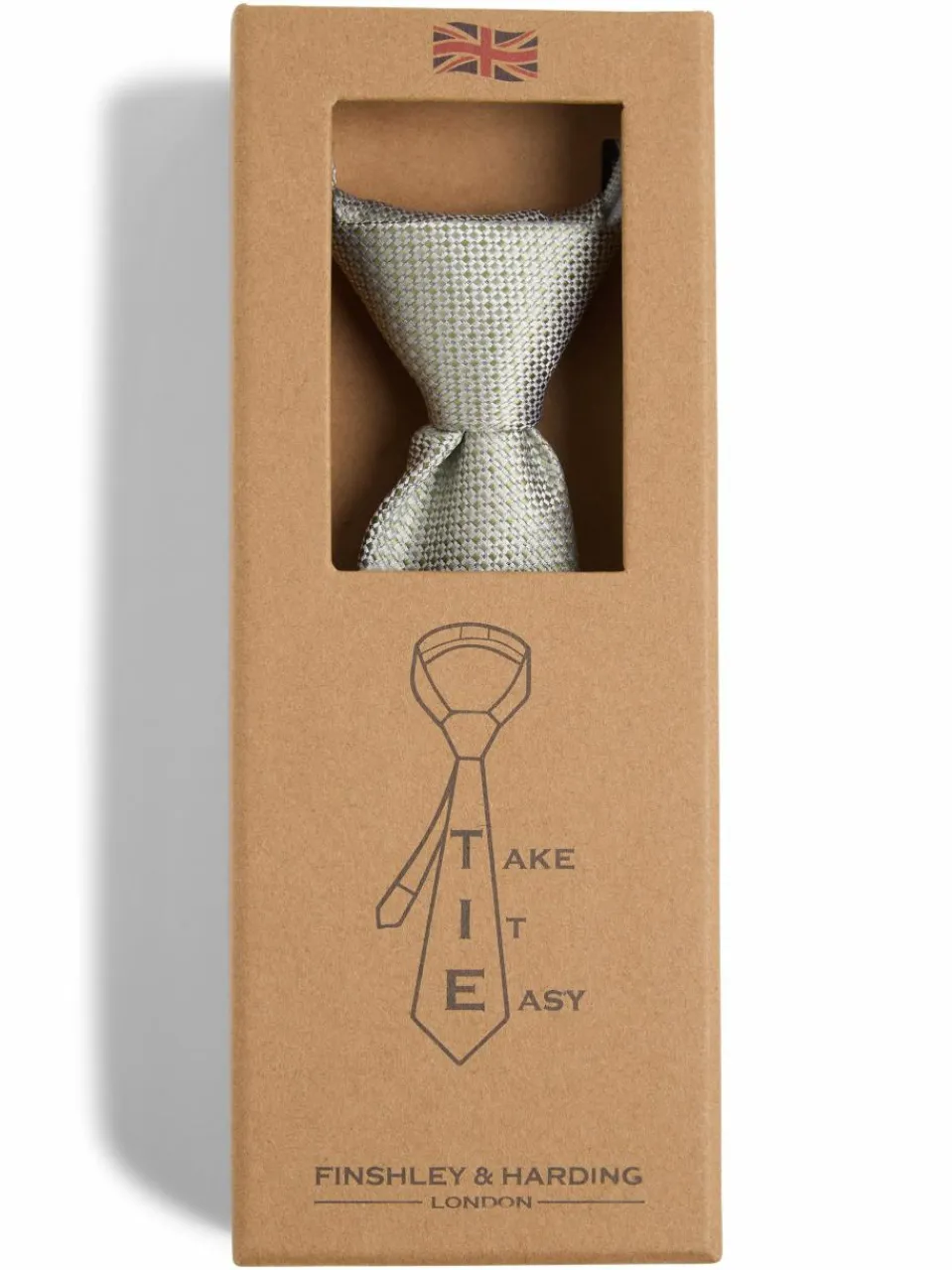 Herren Finshley & Harding London Krawatten & Fliegen>Herren Reißverschluss-Krawatte aus Seide