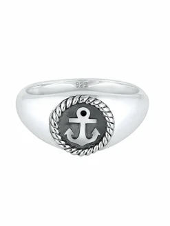 KUZZOI Schmuck<Herren Ring silber uni
