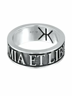 KUZZOI Schmuck<Herren Ring silber uni