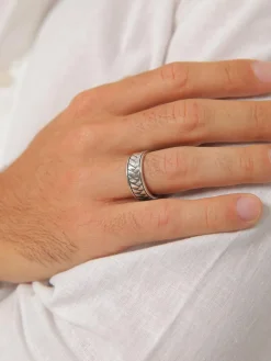 KUZZOI Schmuck<Herren Ring schwarz uni