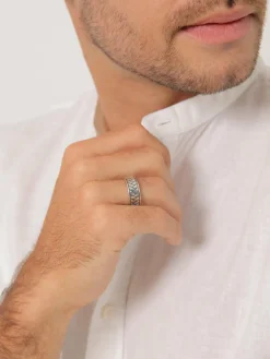 KUZZOI Schmuck<Herren Ring schwarz uni