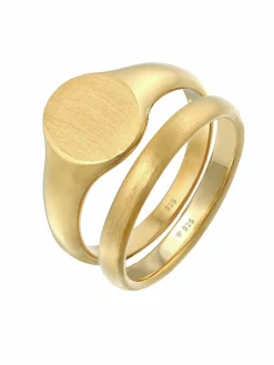 KUZZOI Schmuck<Herren Ring gold uni