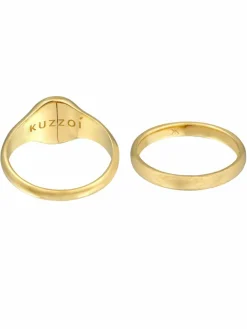 KUZZOI Schmuck<Herren Ring gold uni