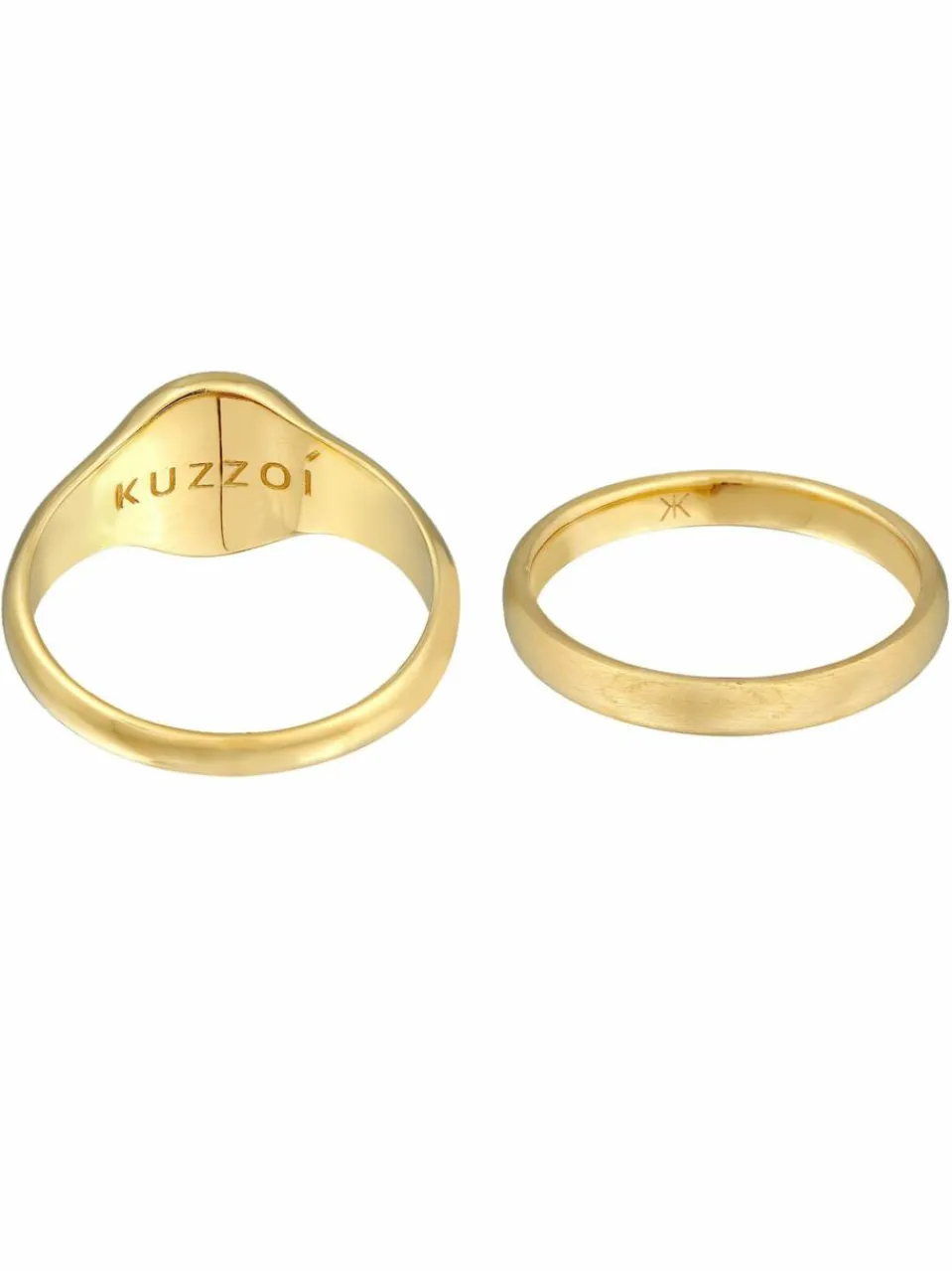 KUZZOI Schmuck<Herren Ring gold uni