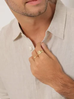 KUZZOI Schmuck<Herren Ring gold uni