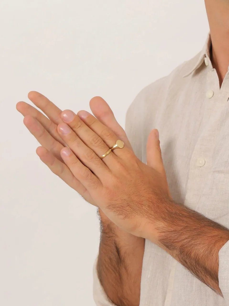 KUZZOI Schmuck<Herren Ring gold uni