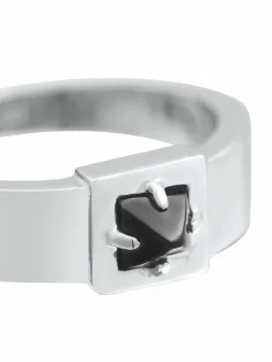 KUZZOI Schmuck<Herren Ring silber uni