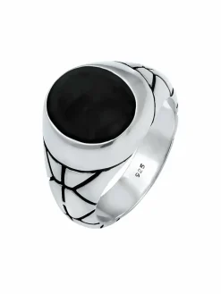 KUZZOI Schmuck<Herren Ring silber uni