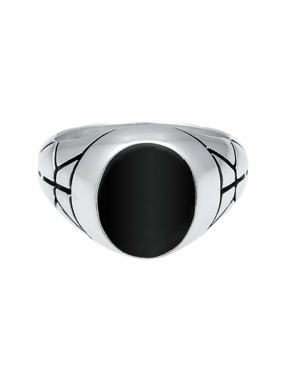 KUZZOI Schmuck<Herren Ring silber uni