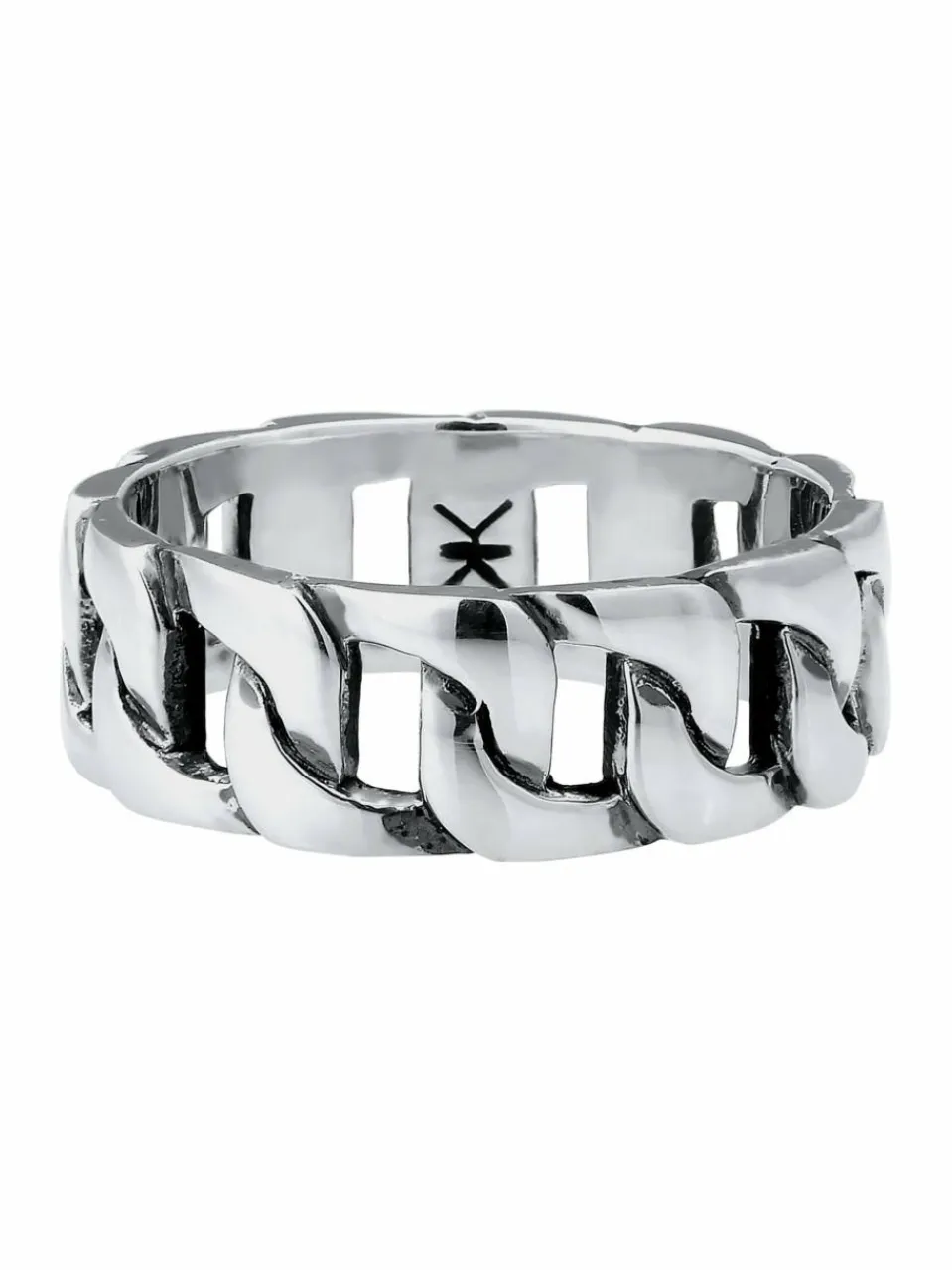 KUZZOI Schmuck<Herren Ring silber uni