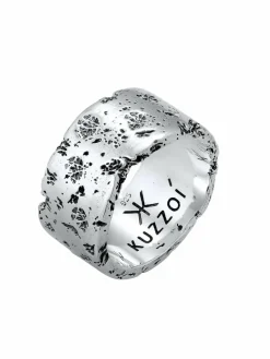 KUZZOI Schmuck<Herren Ring silber uni