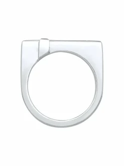 KUZZOI Schmuck<Herren Ring silber uni