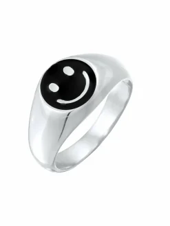 KUZZOI Schmuck<Herren Ring schwarz uni