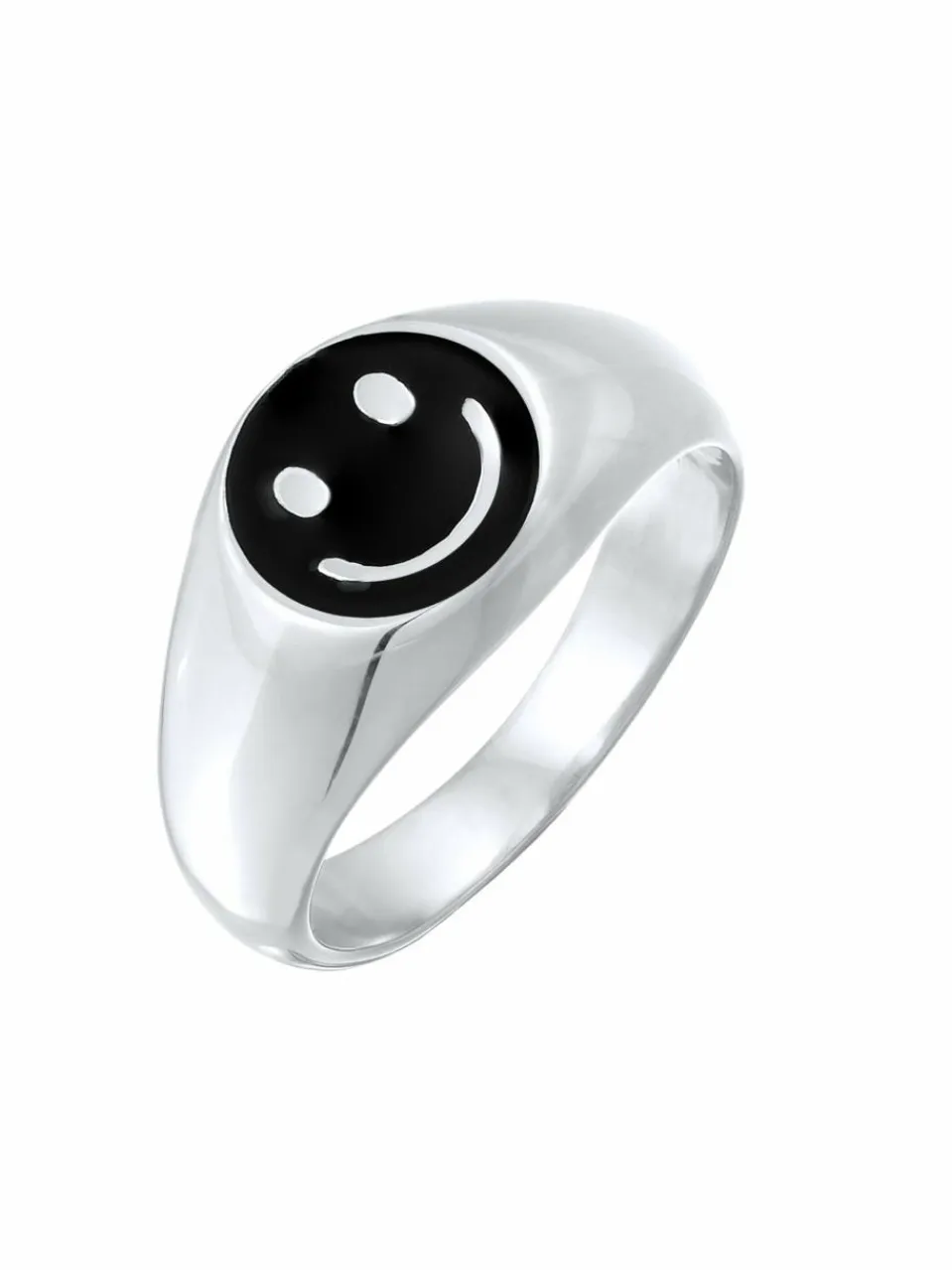 KUZZOI Schmuck<Herren Ring schwarz uni