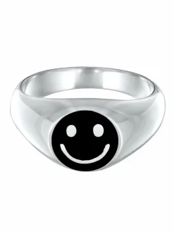 KUZZOI Schmuck<Herren Ring schwarz uni