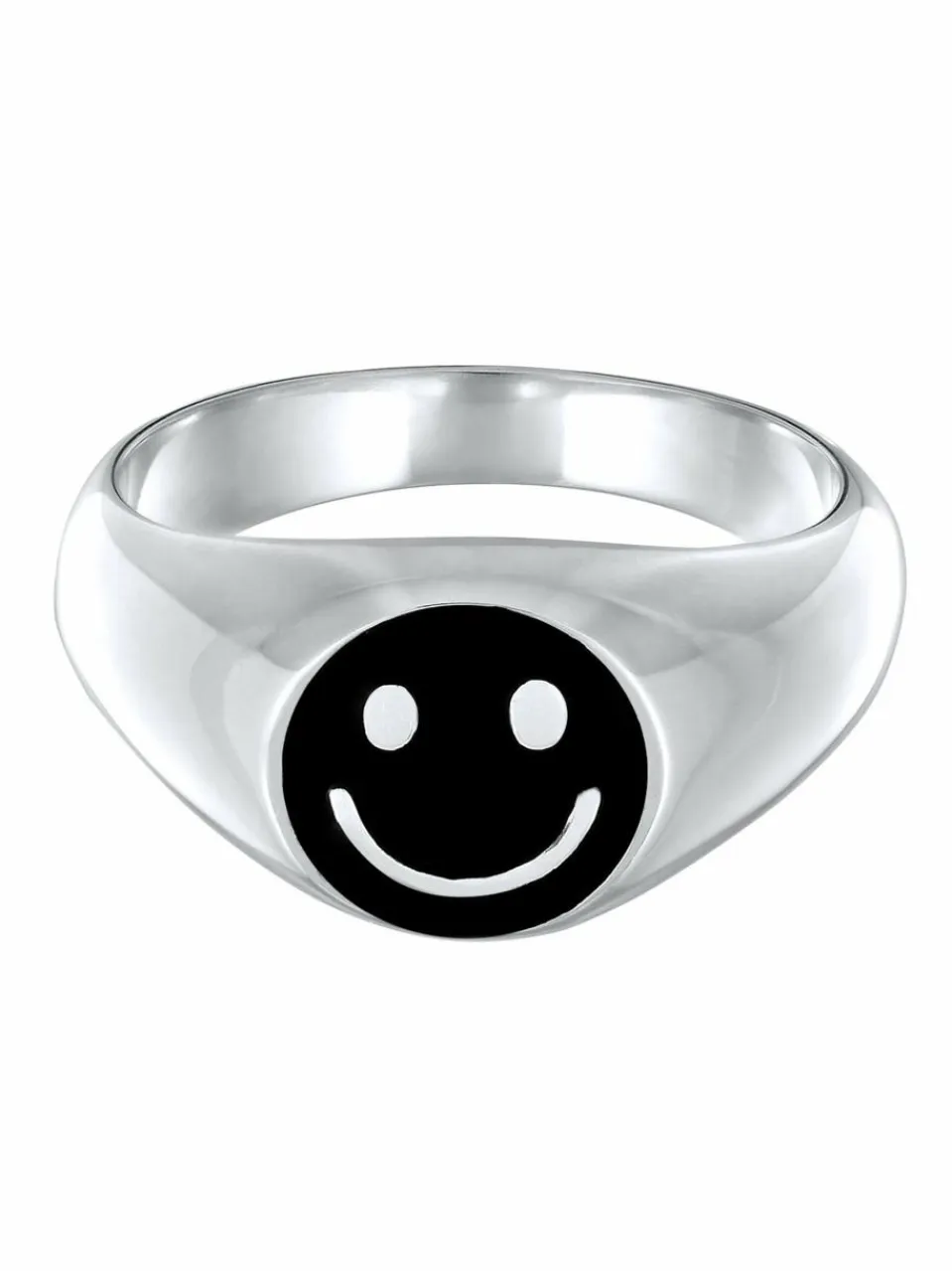 KUZZOI Schmuck<Herren Ring schwarz uni