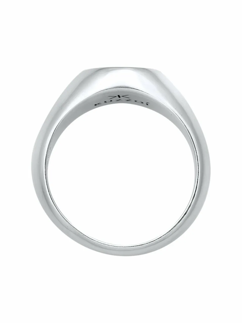 KUZZOI Schmuck<Herren Ring schwarz uni