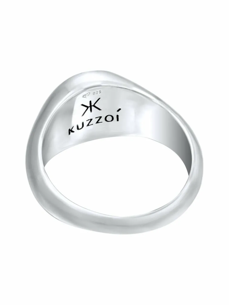 KUZZOI Schmuck<Herren Ring schwarz uni