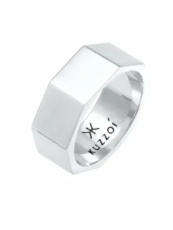 KUZZOI Schmuck<Herren Ring silber uni