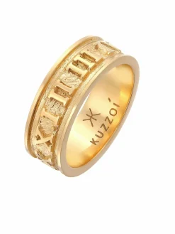KUZZOI Schmuck<Herren Ring gold uni