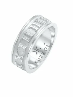 KUZZOI Schmuck<Herren Ring silber uni