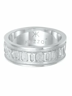 KUZZOI Schmuck<Herren Ring silber uni
