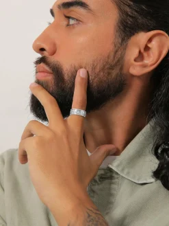 KUZZOI Schmuck<Herren Ring silber uni