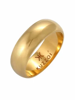KUZZOI Schmuck<Herren Ring gold uni