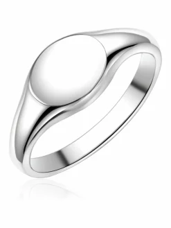 Männerglanz Schmuck<Herren Ring silber uni