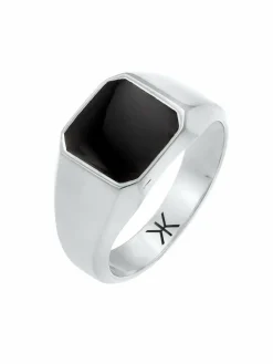 KUZZOI Schmuck<Herren Ring silber uni