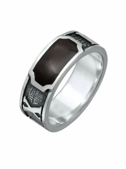 KUZZOI Schmuck<Herren Ring silber uni