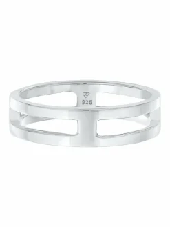 KUZZOI Schmuck<Herren Ring silber uni