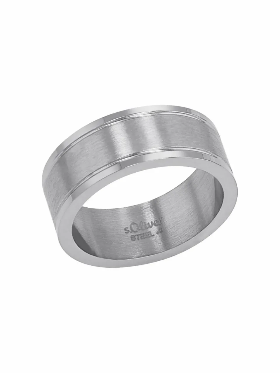 s.Oliver Schmuck<Herren Ring silber uni