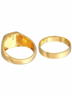 KUZZOI Schmuck<Herren Ring gold uni