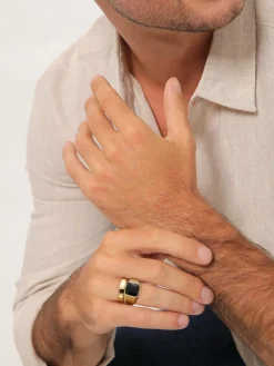 KUZZOI Schmuck<Herren Ring gold uni