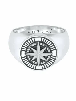 KUZZOI Schmuck<Herren Ring silber uni