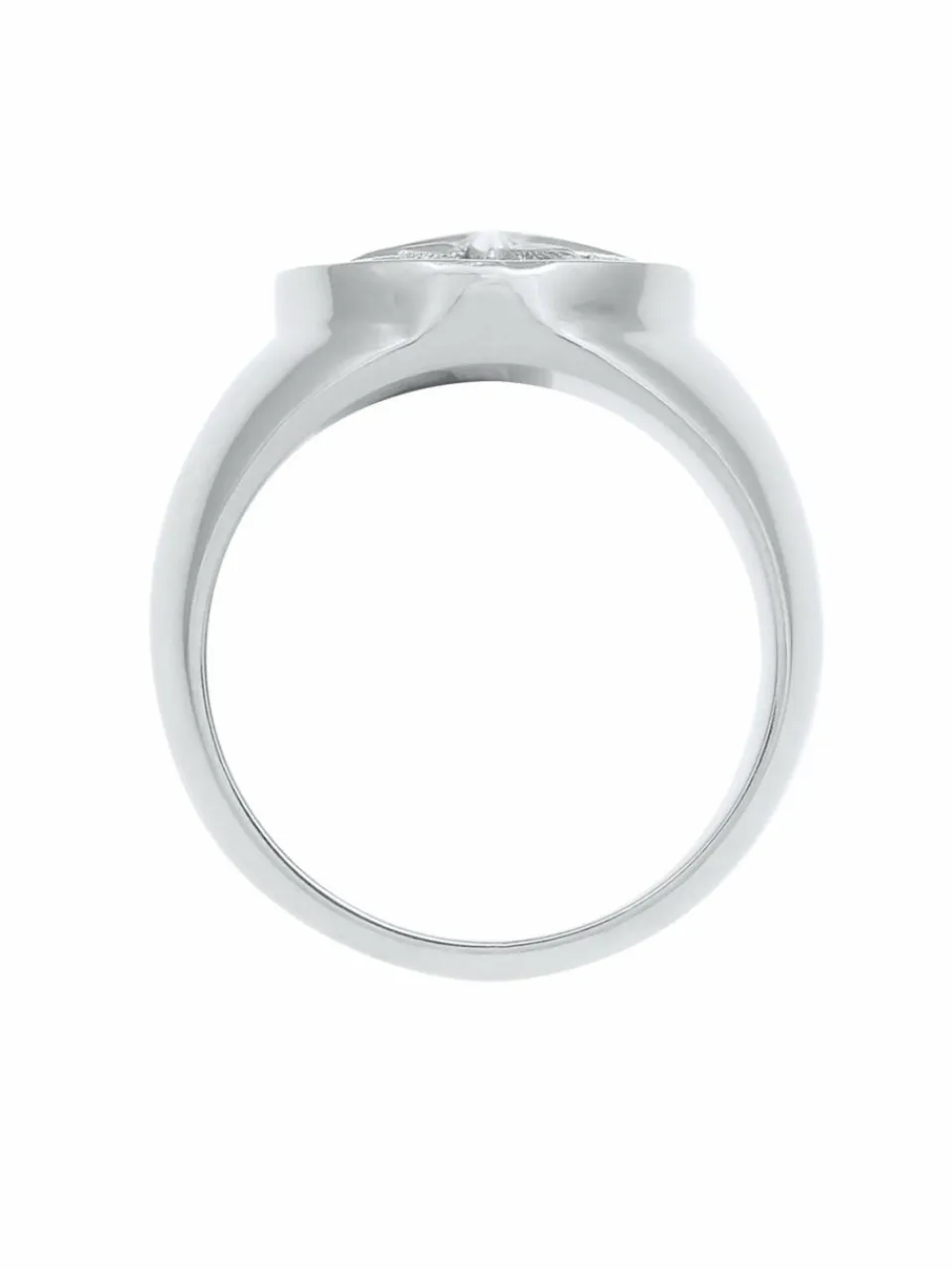 KUZZOI Schmuck<Herren Ring silber uni