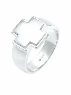 KUZZOI Schmuck<Herren Ring silber uni