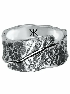 KUZZOI Schmuck<Herren Ring schwarz uni