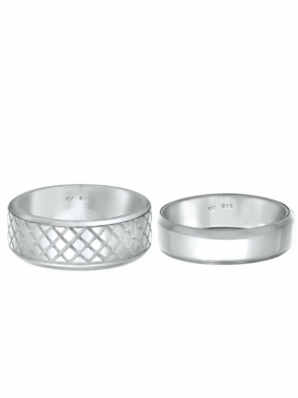 KUZZOI Schmuck<Herren Ring silber uni