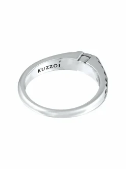 KUZZOI Schmuck<Herren Ring silber uni