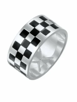 KUZZOI Schmuck<Herren Ring silber uni