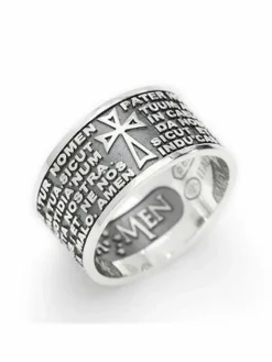 Amen Schmuck<Herren Ring silber uni