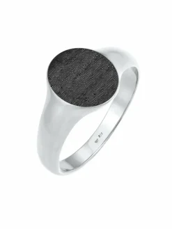 KUZZOI Schmuck<Herren Ring schwarz uni