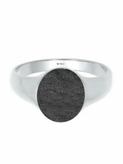 KUZZOI Schmuck<Herren Ring schwarz uni